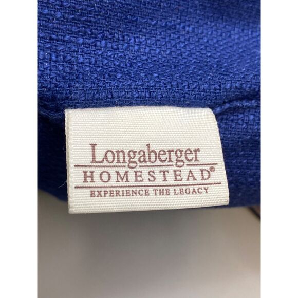 Longaberger Homestead Blue Plaid 3 Pcs Tote Bag Set Wallet Checkbook 11"x 8" - Picture 5 of 9